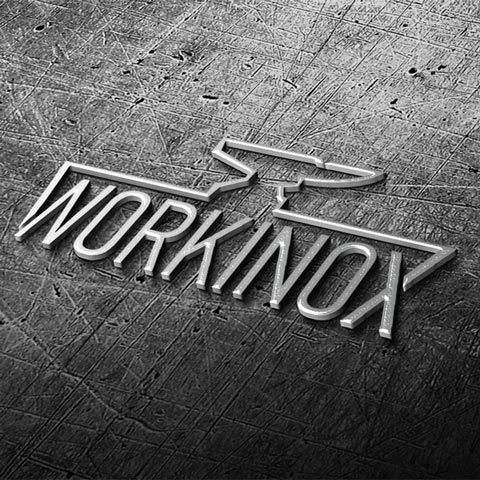 Workinox logotipa dizains