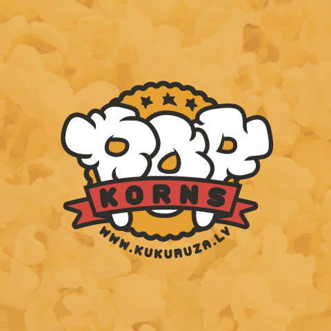 Kukuruza.lv logotipa dizains