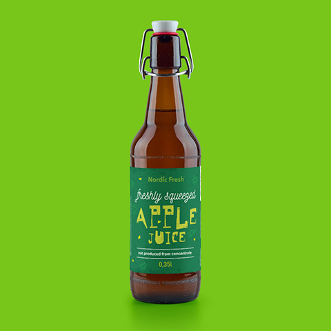 Apple Juice label design