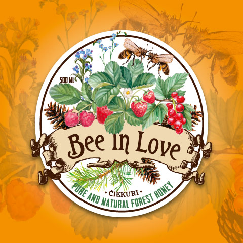 Bee In Love – label design