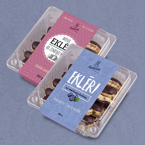 Mini eclair packaging design