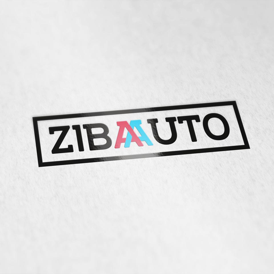 ZIBAAUTO logotipa dizains