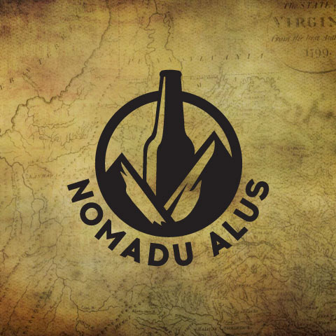 Nomadu alus logotipa dizains