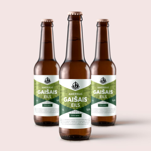 Nomadu alus etiķetes dizains