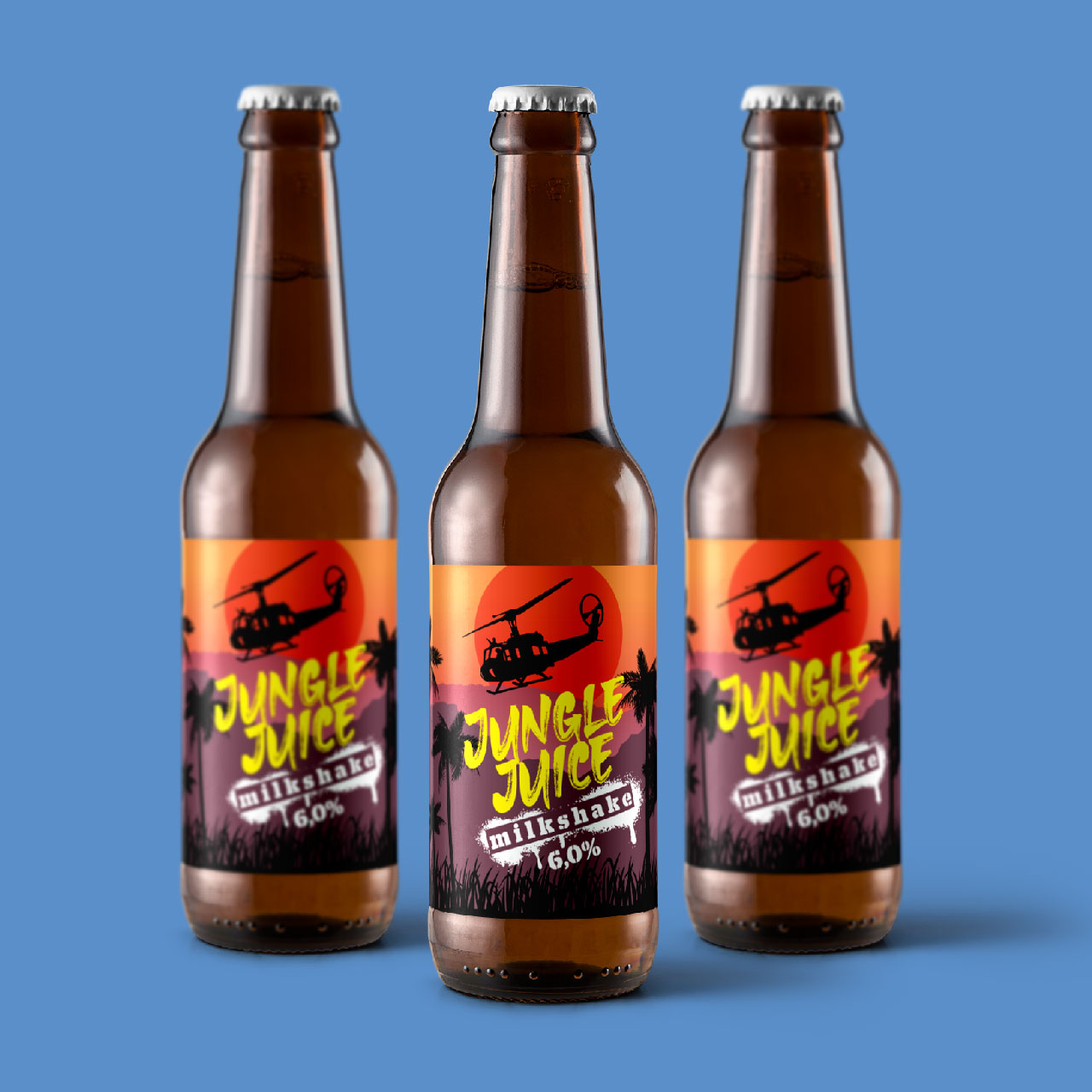 Jungle Juice Milkshake – alus etiķetes dizains