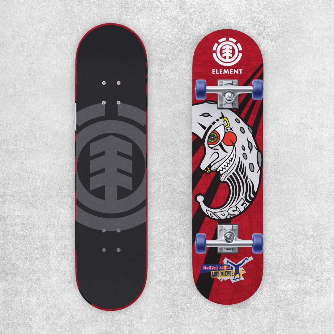 Madars Apse Red Bull skeitborda dizaina izstrāde